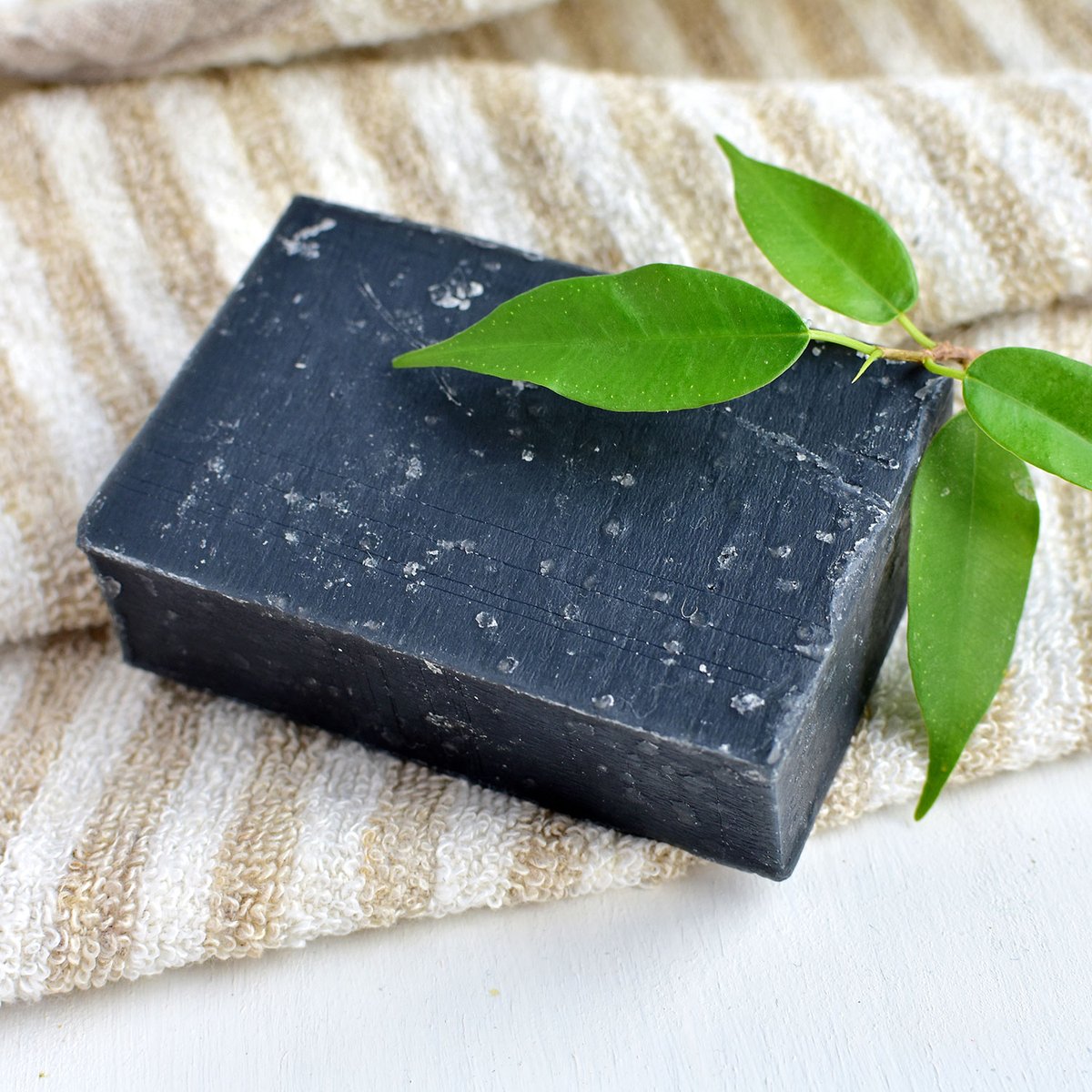 Black Tea Tree Oil Handmade Vegan Soap - USDA Certified Organic