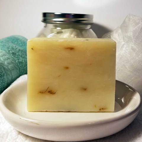 All-Natural Restoring Aloe and Calendula Handmade Vegan Soap