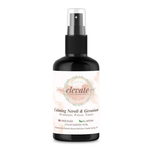 Calming Neroli and Geranium Hydrosol Facial Toner Spray is a spray-on facial toner handcrafted with pure botanical extracts that contain vitamins and minerals made to help nourish and condition your skin with rich proteins while leaving skin feeling toned and moisturized without heavy oils.